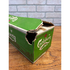 Vintage 1970s Carlsberg Lager Beer Push Button Beer Cans (7) w/ Original Box
