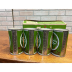 Vintage 1970s Carlsberg Lager Beer Push Button Beer Cans (7) w/ Original Box