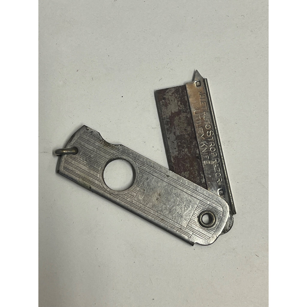 Vintage VALET Auto Strop Razor Blade Cigar Cutter Pocket Utility Knife~