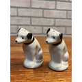 Vintage RCA Nipper Dog Mascot Ceramic Salt & Pepper Shaker Set "His Master's Voice" Campaign Circa 1955