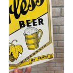 RARE Vintage Peerless Beer LaCrosse Wisconsin Advertising Sign Cardboard Wis WI