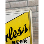 RARE Vintage Peerless Beer LaCrosse Wisconsin Advertising Sign Cardboard Wis WI