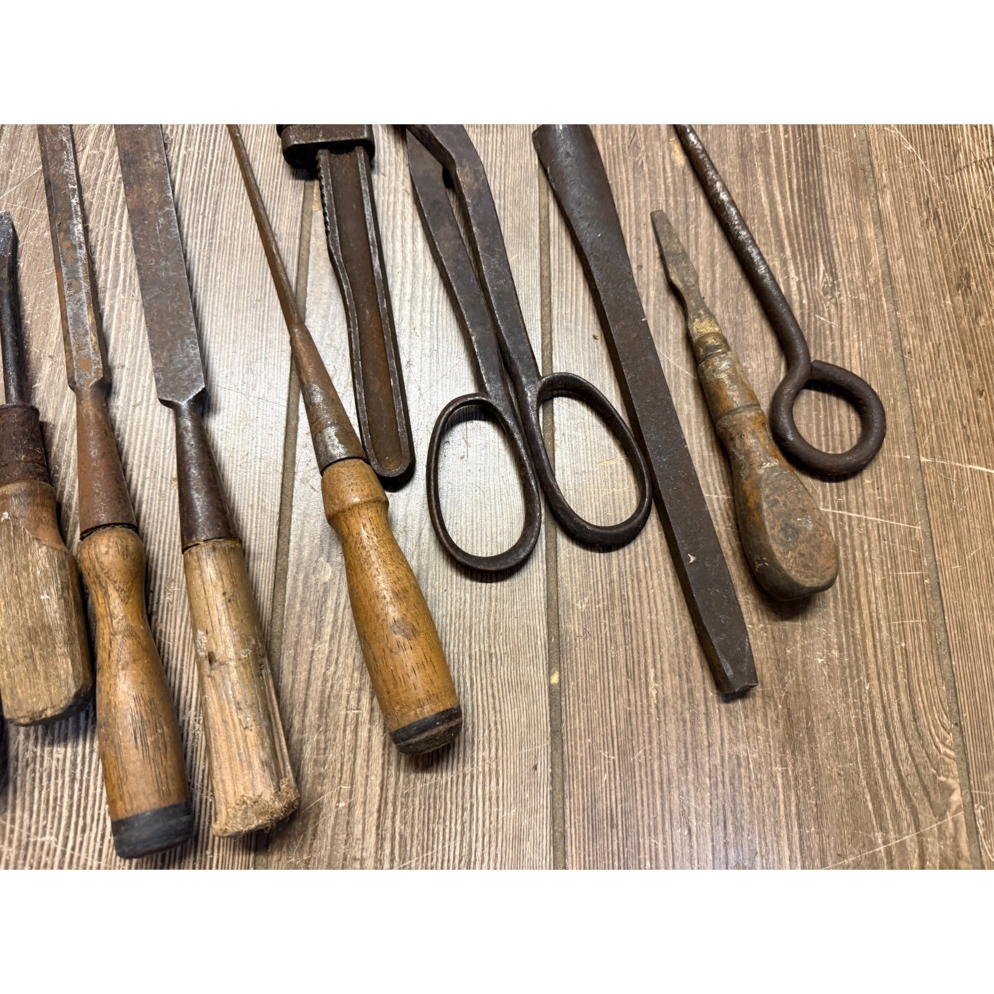 Antique Tool Lot Saws Screwdrivers Hand Drills Hammer Wrenches