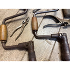 Antique Tool Lot Saws Screwdrivers Hand Drills Hammer Wrenches