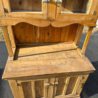 Antique Primitive Bakers Bread-Making Cabinet Cupboard