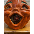 Vintage Halloween Jack o' Lantern Pulp Paper Mache JOL Choir Boy LARGE 8"