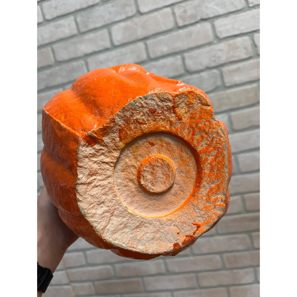 Vintage Halloween Jack o' Lantern Pulp Paper Mache JOL Choir Boy LARGE 8"