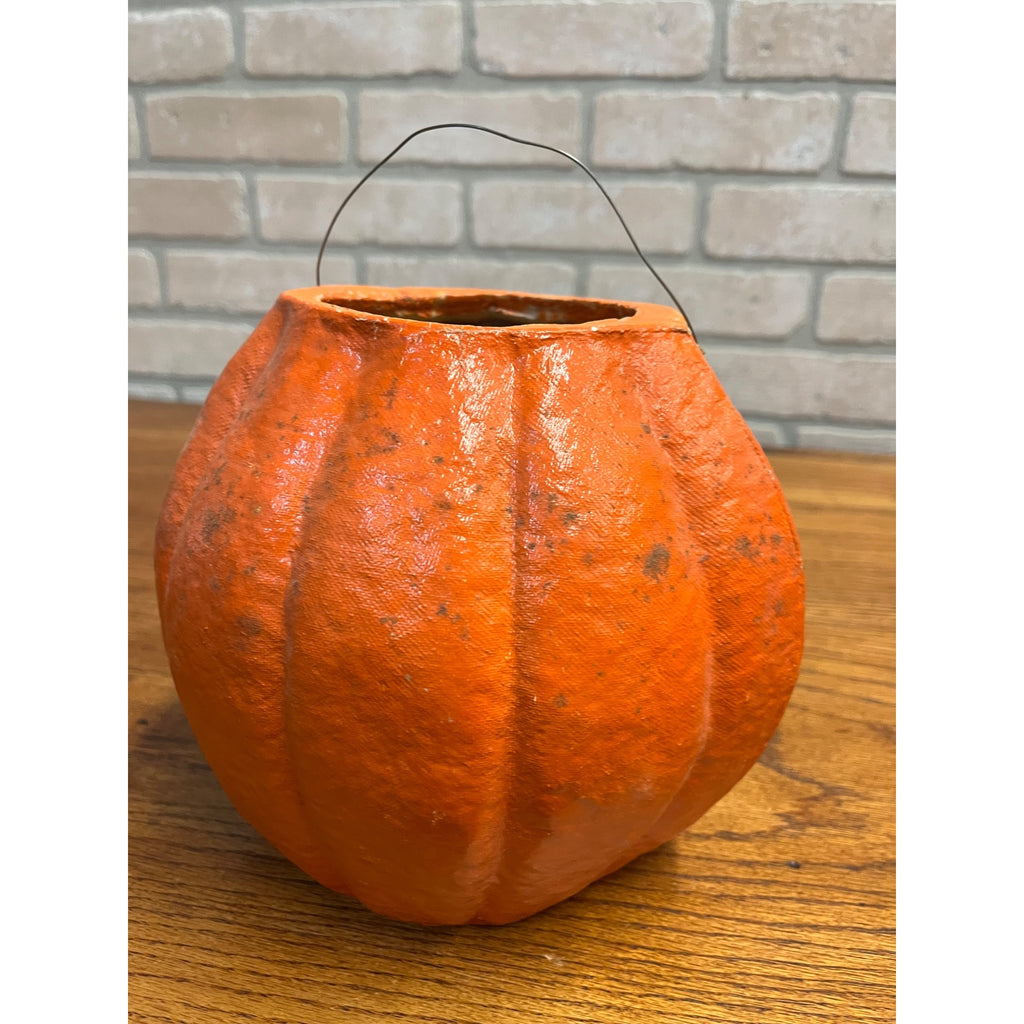 Vintage Halloween Jack o' Lantern Pulp Paper Mache JOL Choir Boy LARGE 8"