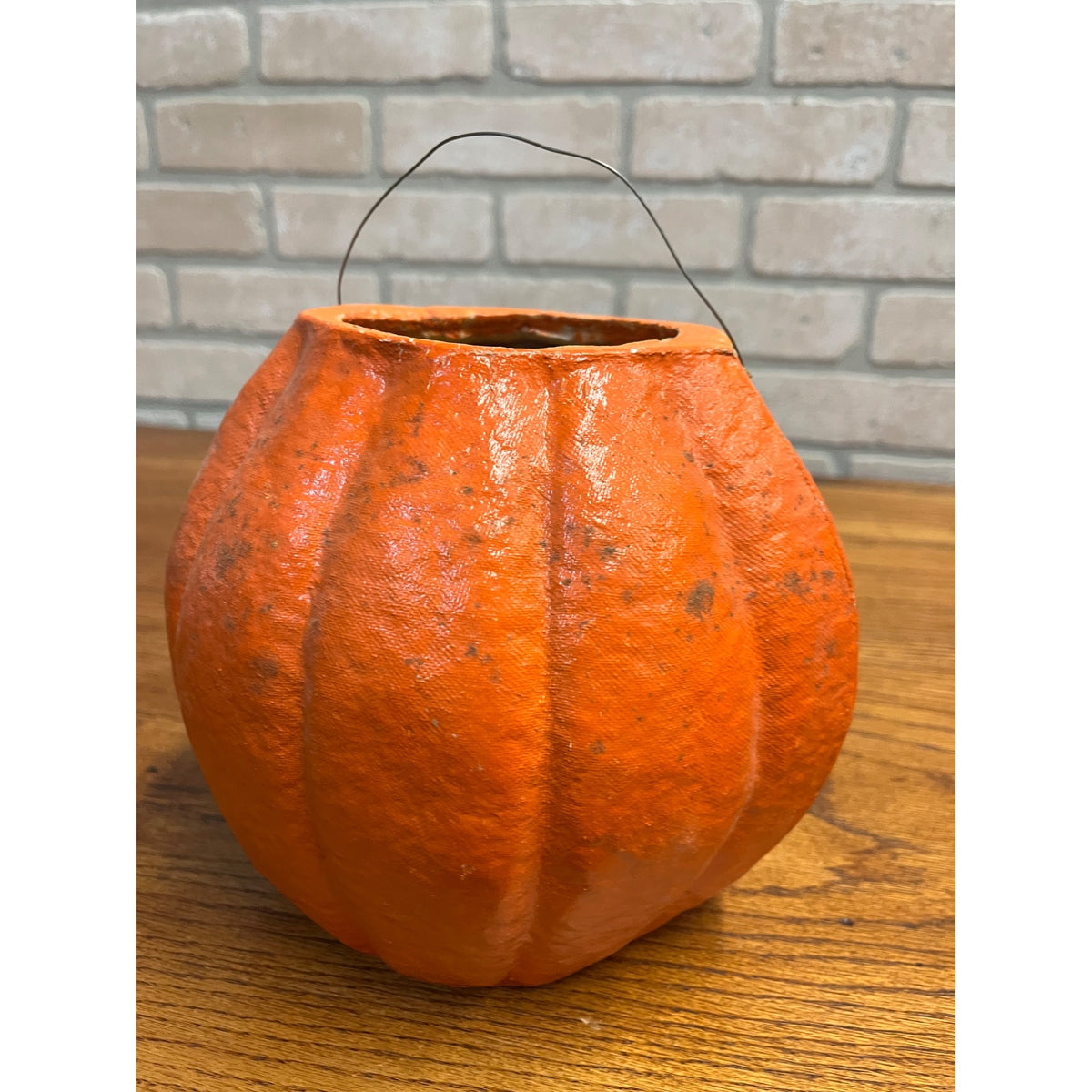 Vintage Halloween Jack o' Lantern Pulp Paper Mache JOL Choir Boy LARGE 8"