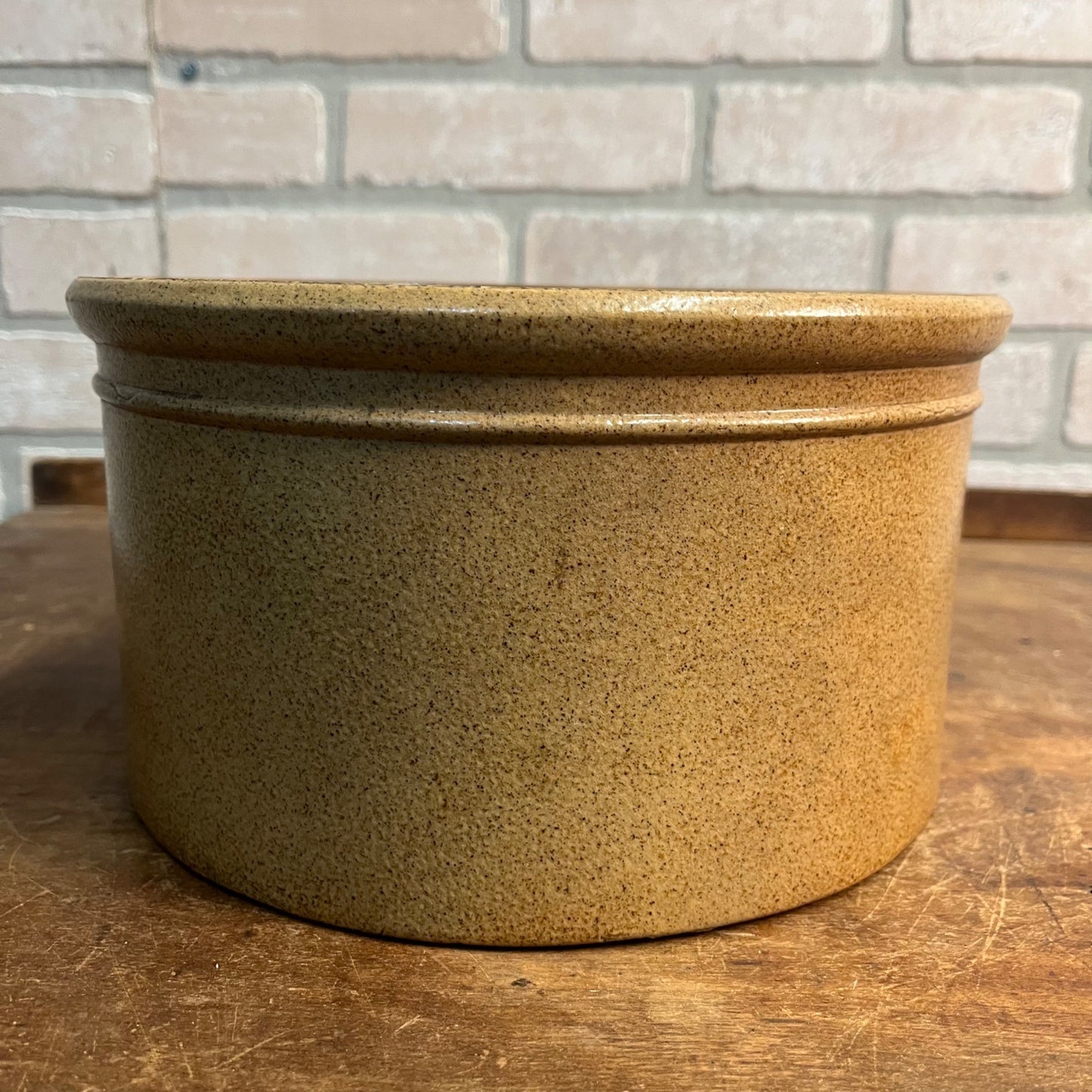 Antique Early Salt Glazed Butter Crock Stoneware Ohio Red Wing Gallon?