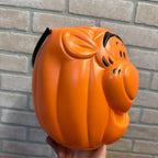 Vintage Plastic Blow Mold Tigger Halloween Candy Bucket Winnie The Pooh Disney
