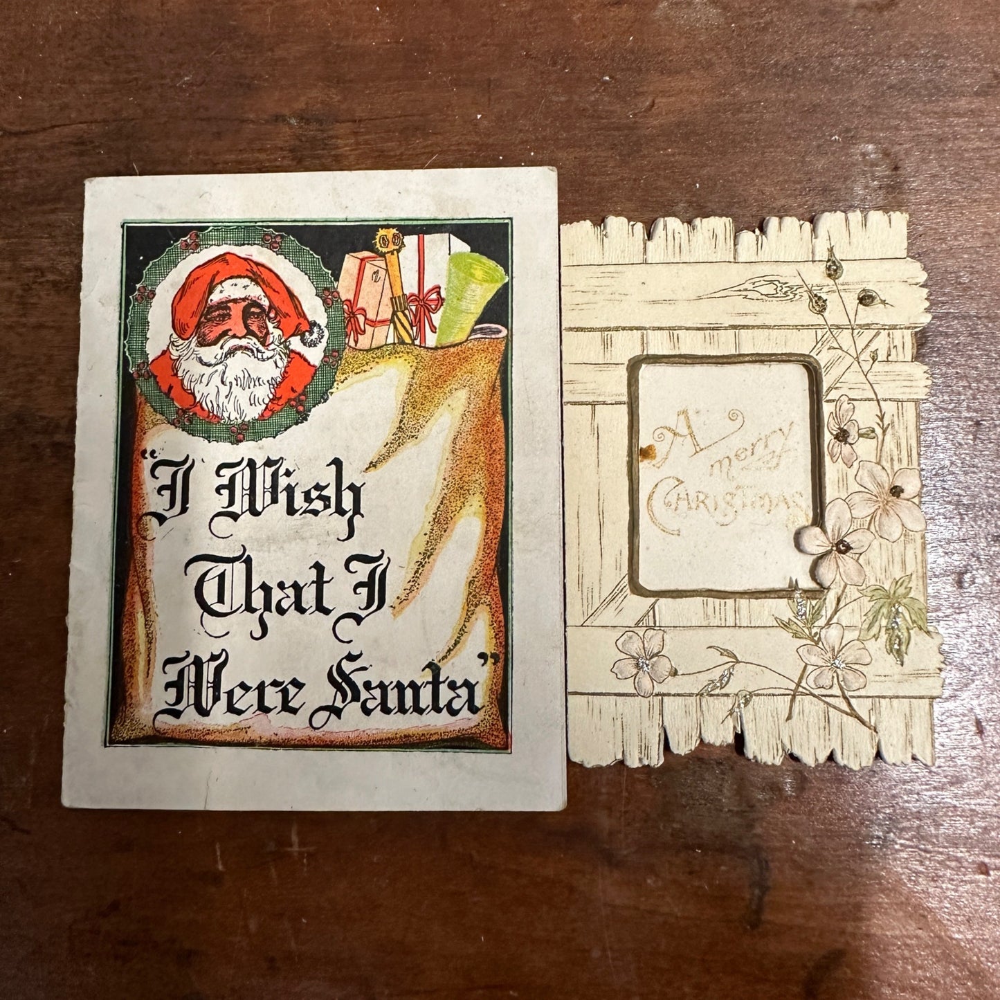 Vintage c1920s J.C. Penney Christmas Booklet "I Wish that I Were Santa" + Card