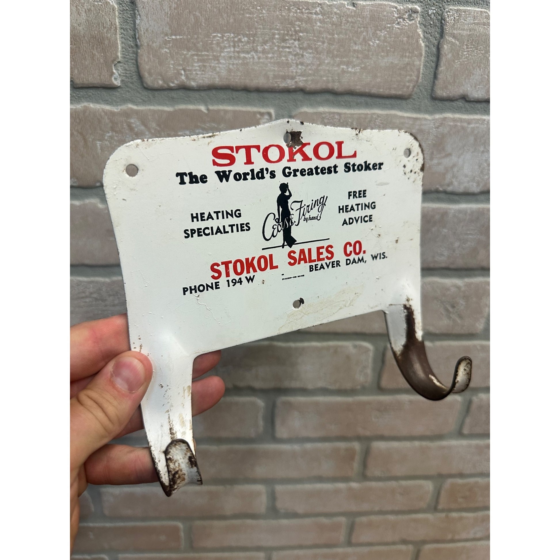 Vintage Stokol Coal Stoker Advertising Beaver Dam Wis Cease Fire Pinup