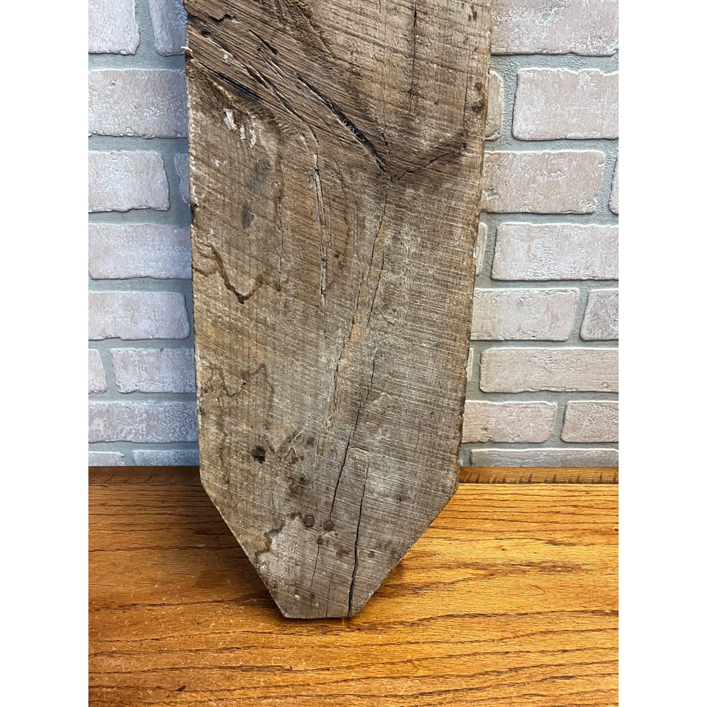 Antique Primitive Folk Art Religious Wall Sconce Carved Saint Icon Candle Holder Santos Bishop