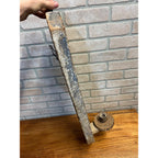 Antique Primitive Folk Art Religious Wall Sconce Carved Saint Icon Candle Holder Santos Bishop