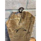 Antique Primitive Folk Art Religious Wall Sconce Carved Saint Icon Candle Holder Santos Bishop