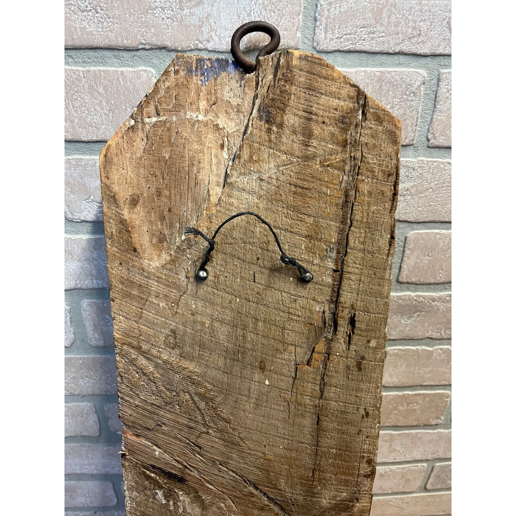 Antique Primitive Folk Art Religious Wall Sconce Carved Saint Icon Candle Holder Santos Bishop