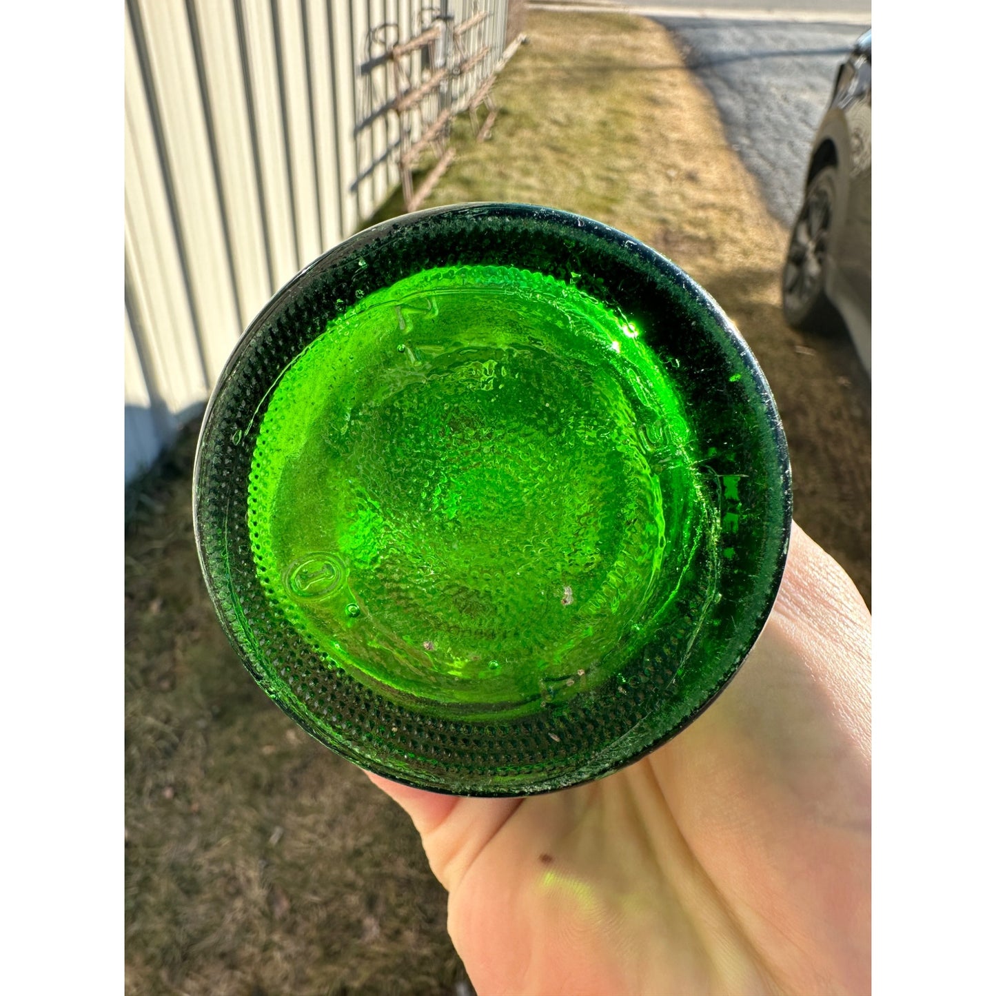 Vintage 76 American Company 16oz Green ACL Print Soda Bottle CLEAN