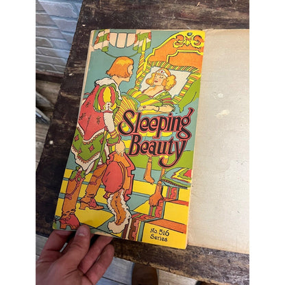 RARE Vintage 1922 Sleeping Beauty Children's Book Colorful - Goldsmith Publishin