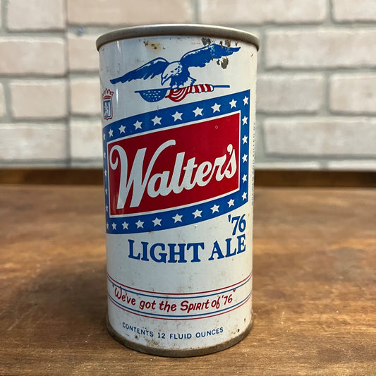 Vintage Walter's 1976 Bicentennial Light Ale Beer Can Eau Claire Wis Unopened 12oz