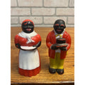 Vintage Aunt Jemima & Uncle Moses Plastic Salt & Pepper Shakers