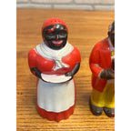 Vintage Aunt Jemima & Uncle Moses Plastic Salt & Pepper Shakers