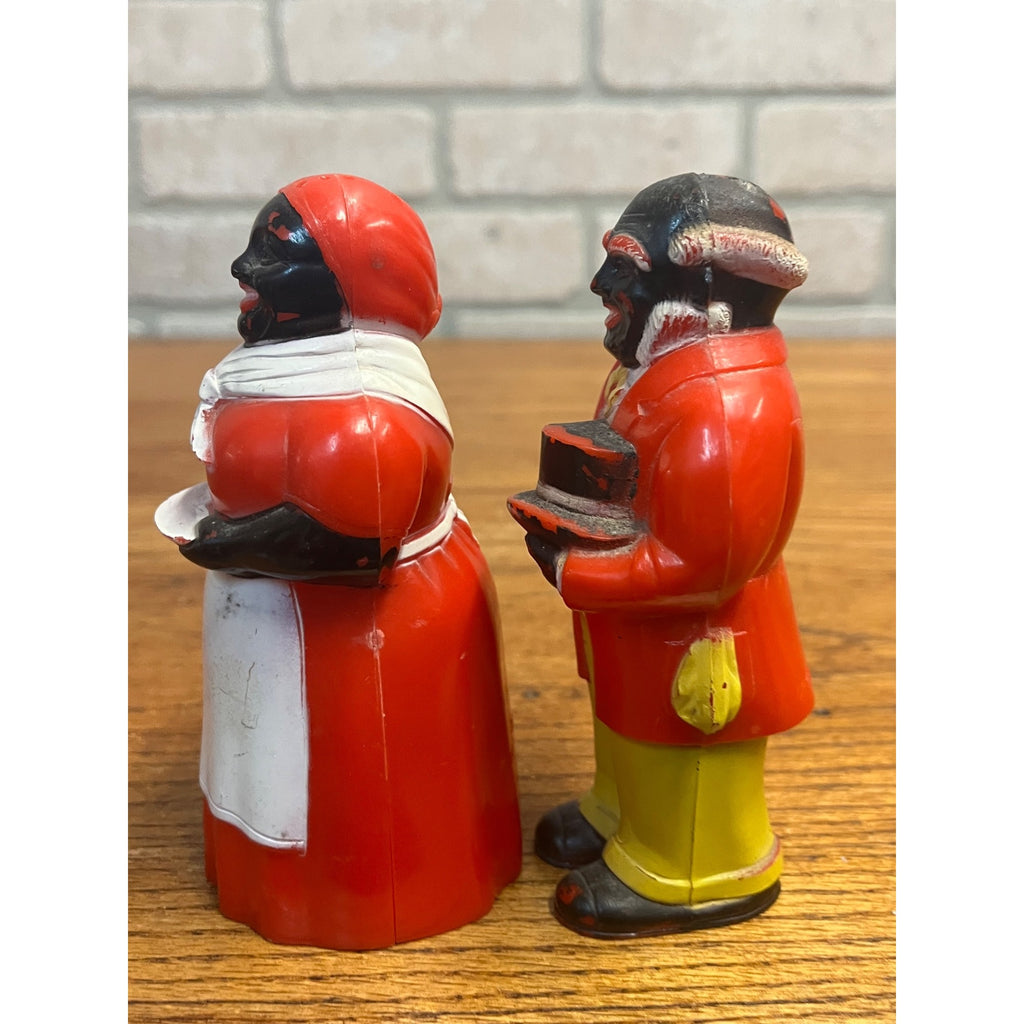 Vintage Aunt Jemima & Uncle Moses Plastic Salt & Pepper Shakers