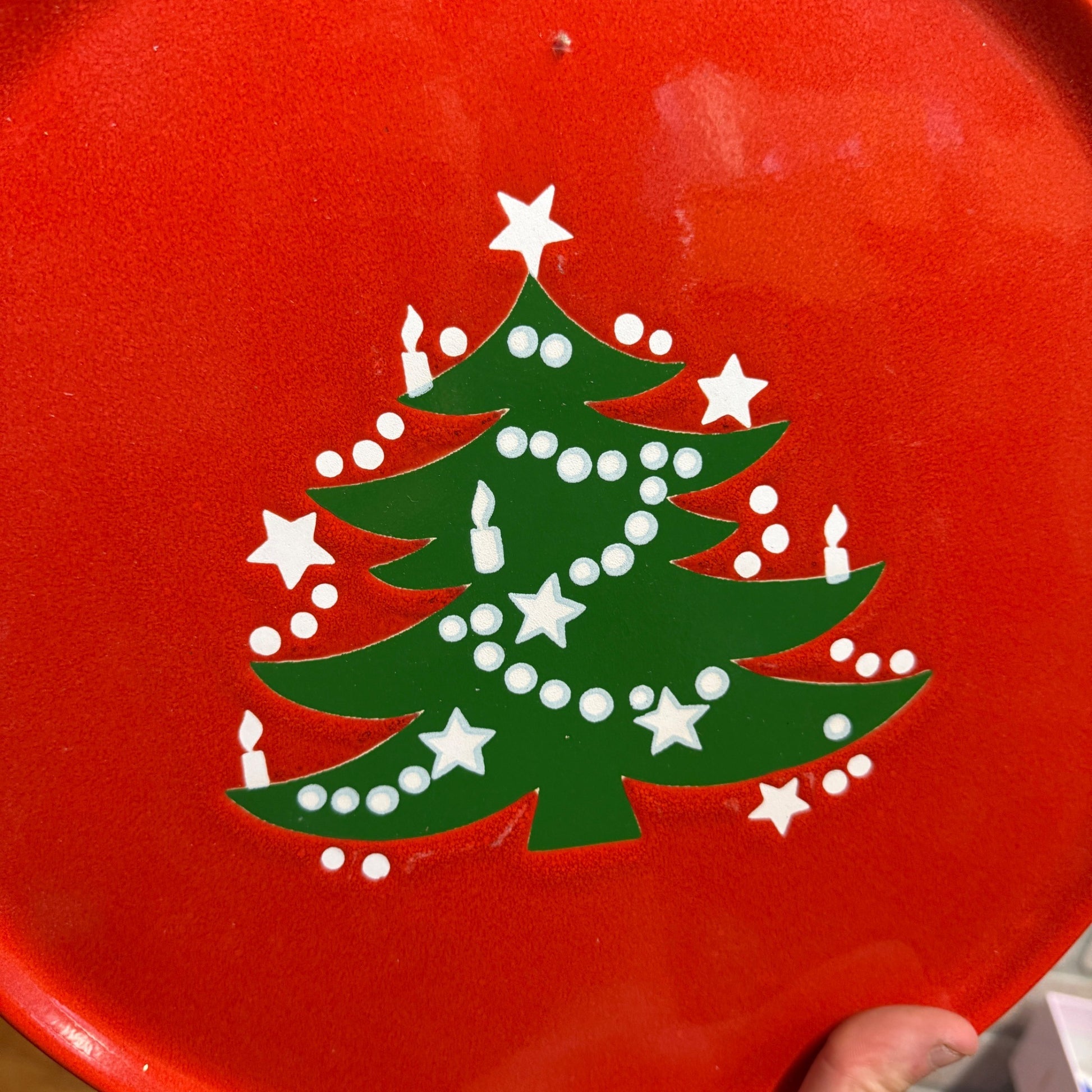 Waechtersbach 12.5""Christmas Tree Platter West Germany Serving Plate