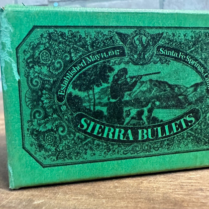 Vintage Sierra Bullets .30 Caliber EMPTY 100ct Cardboard Box Santa Fe Springs