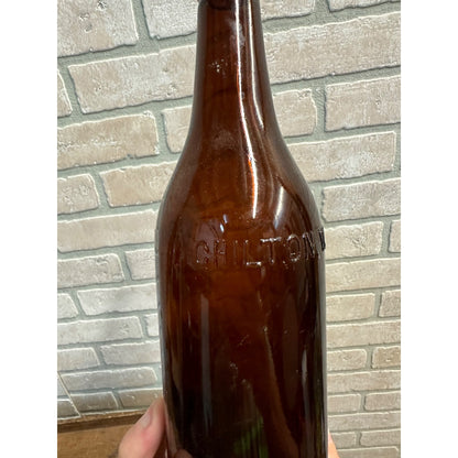 VTG Calumet Brewing Co. Chilton Wis EMPTY Amber Beer Bottle 15oz