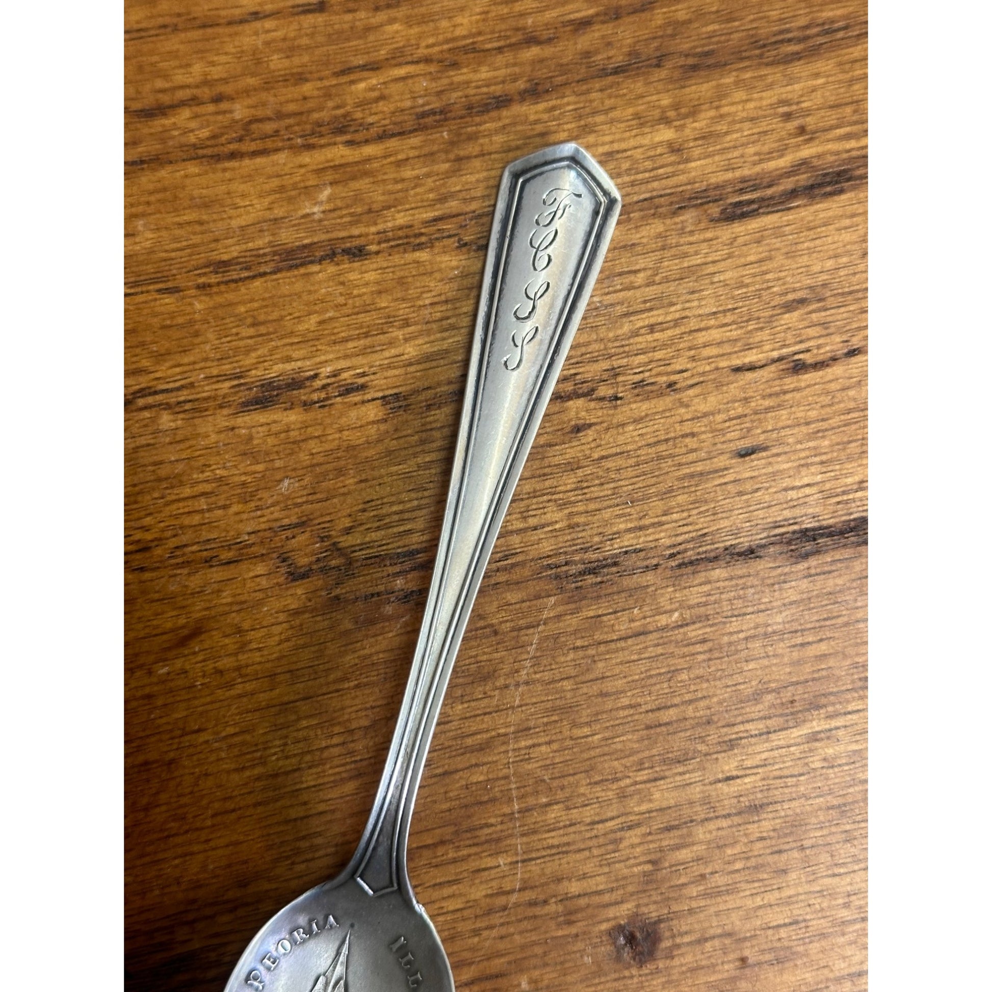 Vintage Peoria Illinois First Congregational Church STERLING Silver Spoon