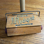 Antique Salesman Sample Child Midget Wood Bissell Sweeper Vacuum Cleaner Toy