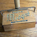 Antique Salesman Sample Child Midget Wood Bissell Sweeper Vacuum Cleaner Toy