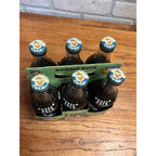 RARE Vintage 1959 Disney Donald Duck Lime Cola Soda Carrier w/ 6 Bottles - MINT