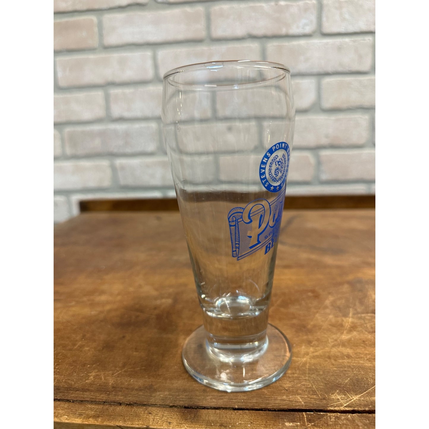 POINT SPECIAL BEER GLASS / VTG TAVERN BARWARE ADVERTISING / MAN CAVE BAR DECOR