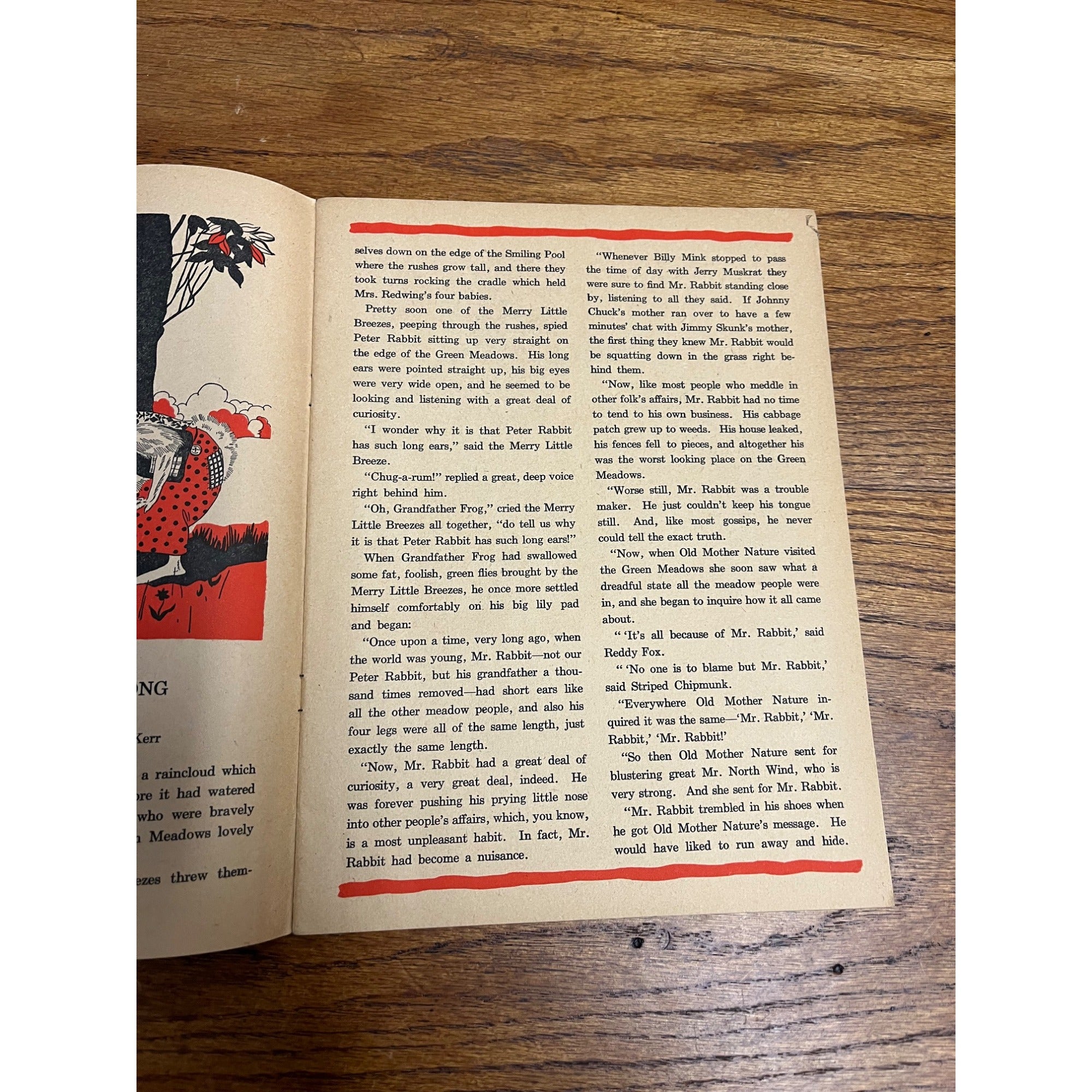 Vintage 1944 Why Peter Rabbits Ears Are Long Read & Color Story Book