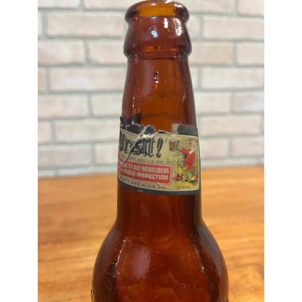 Vintage Blatz Old Heidelberg Beer IRTP Label Bottle Milwaukee 12oz