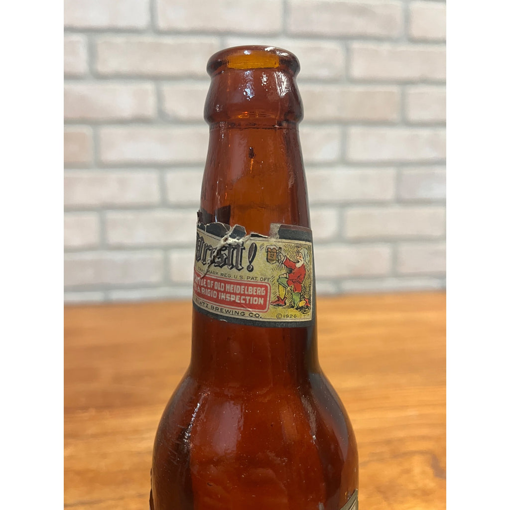 Vintage Blatz Old Heidelberg Beer IRTP Label Bottle Milwaukee 12oz