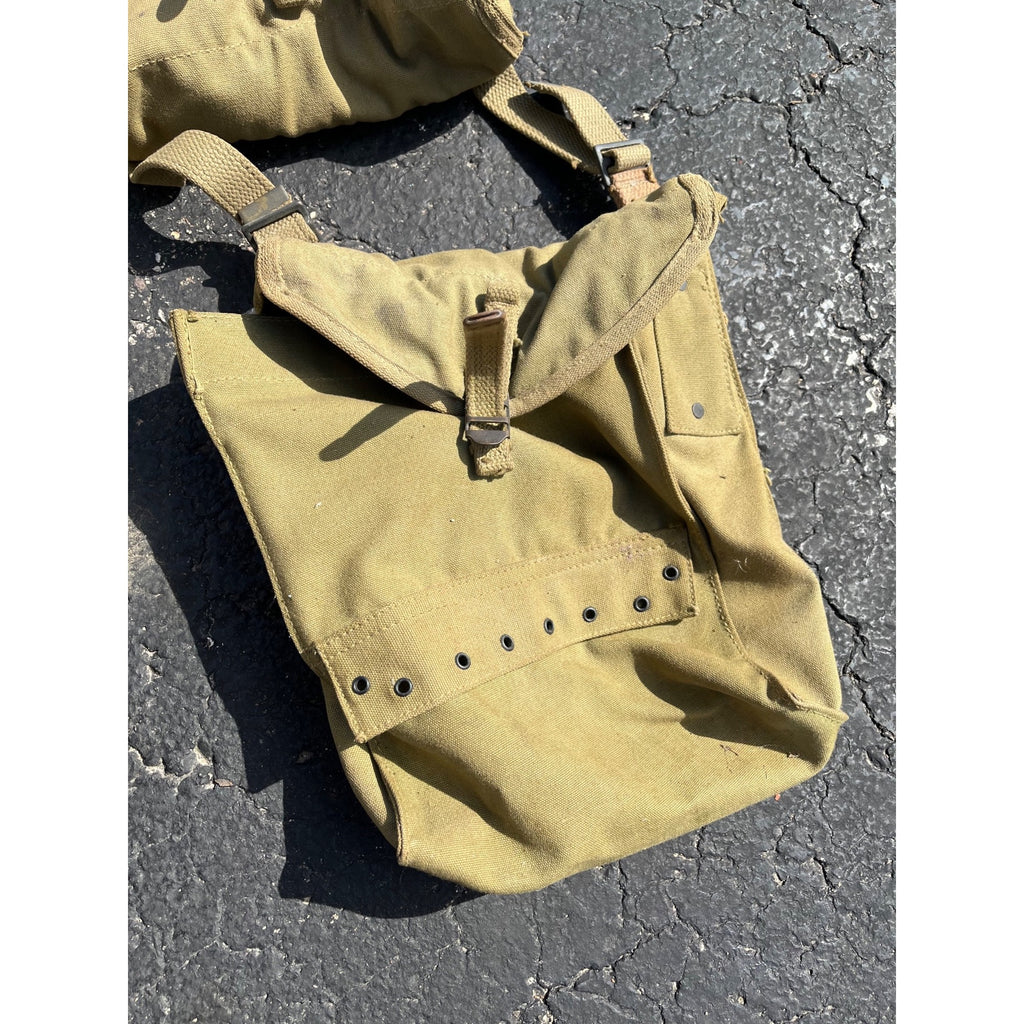 Pair of Original WWII US Army Medic Pouch Bags Saddle Bag Vintage WW2