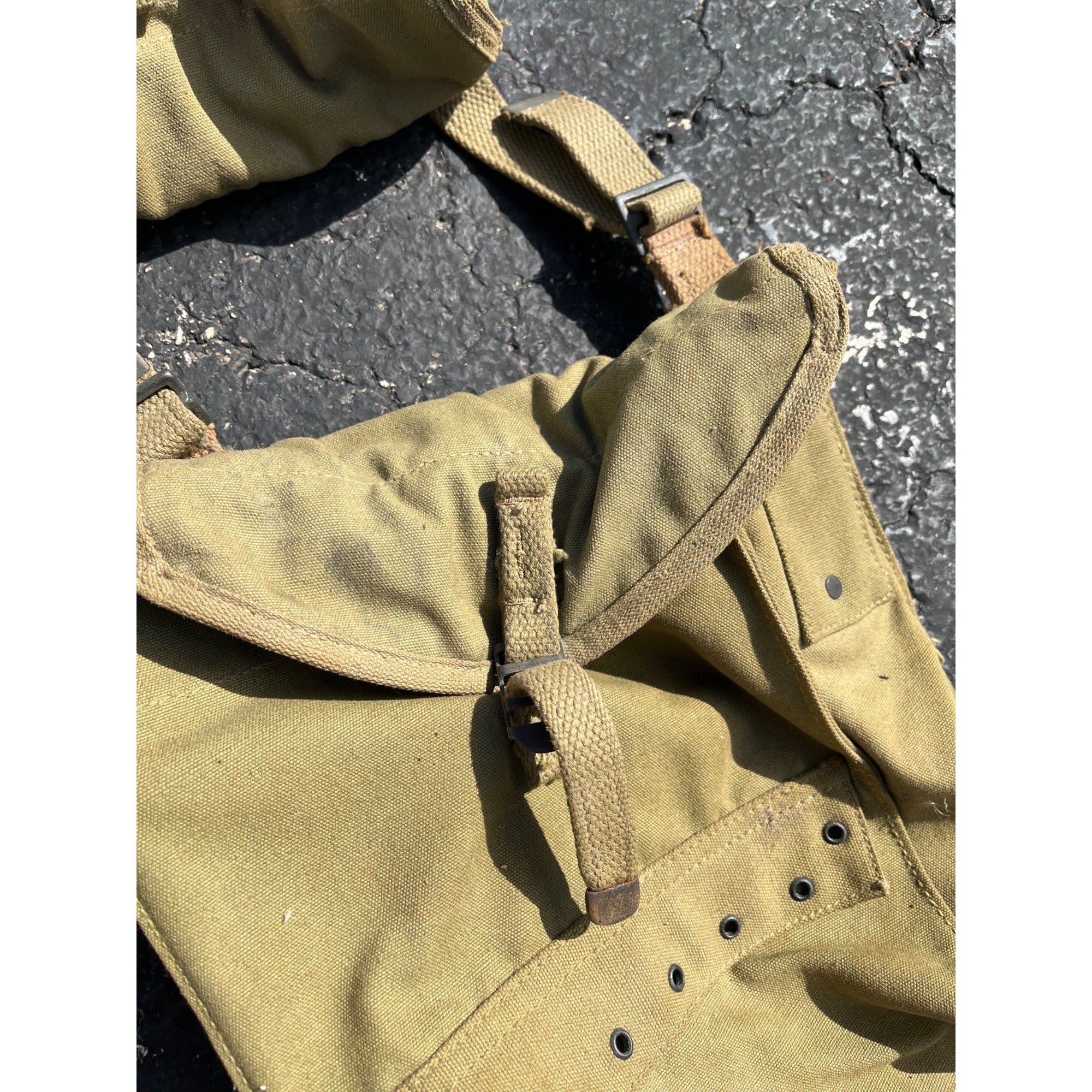 Pair of Original WWII US Army Medic Pouch Bags Saddle Bag Vintage WW2