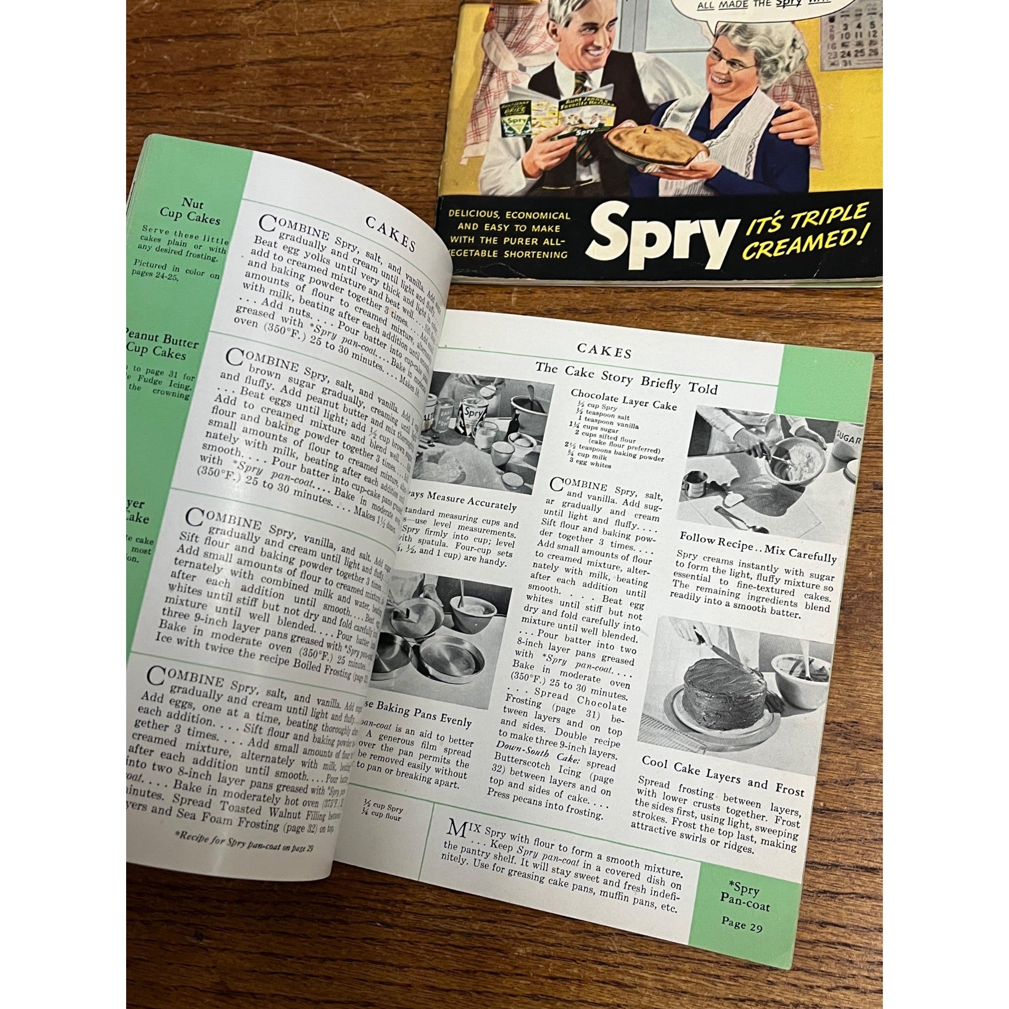 Vintage Spry Recipe Booklets Aunt Jenny’s Favorite Cookbook Advertising Lot (2)