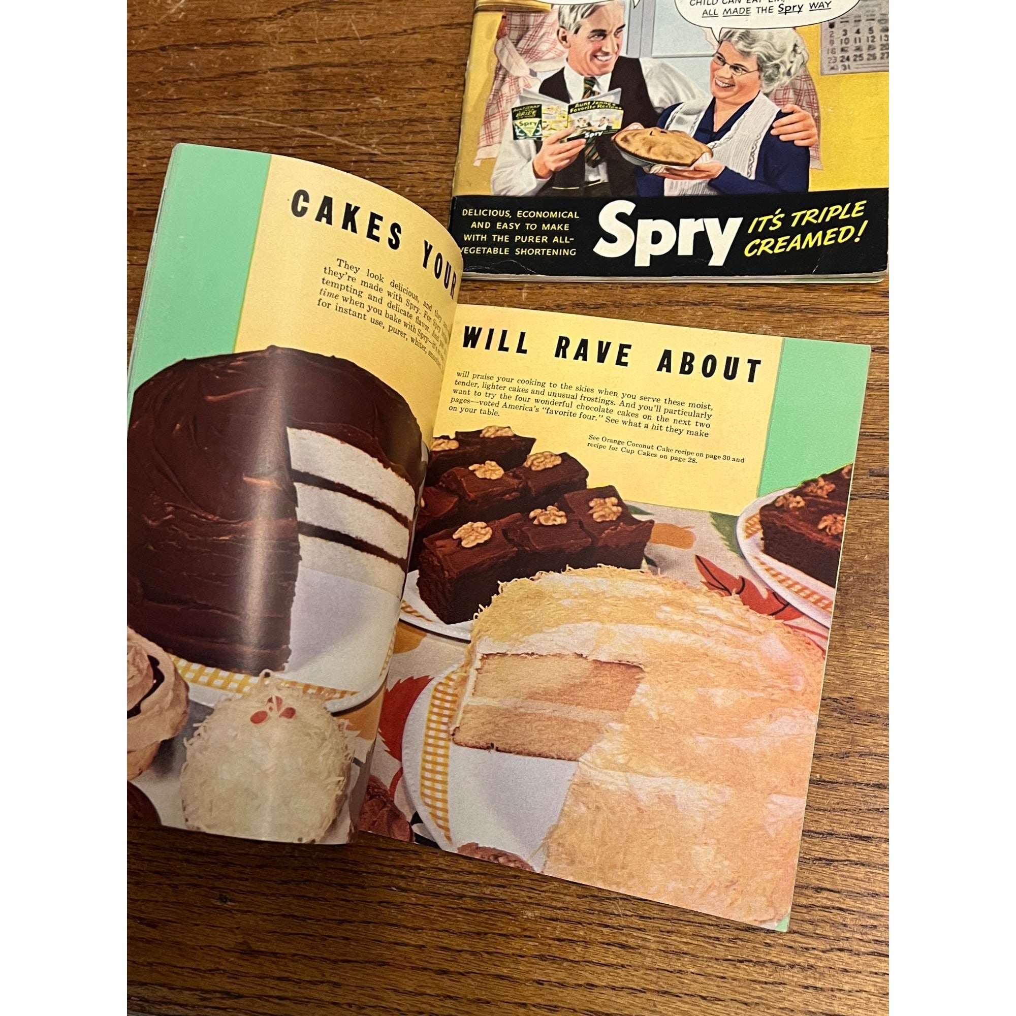 Vintage Spry Recipe Booklets Aunt Jenny’s Favorite Cookbook Advertising Lot (2)