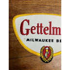 Vintage Gettelman Beer Uniform Jumbo 7.5" Jacket Patch Milwaukee Wisconsin WI