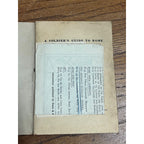 World War II US Army Soldier’s Guide to Rome Authentic Italy Fold out Map WW2
