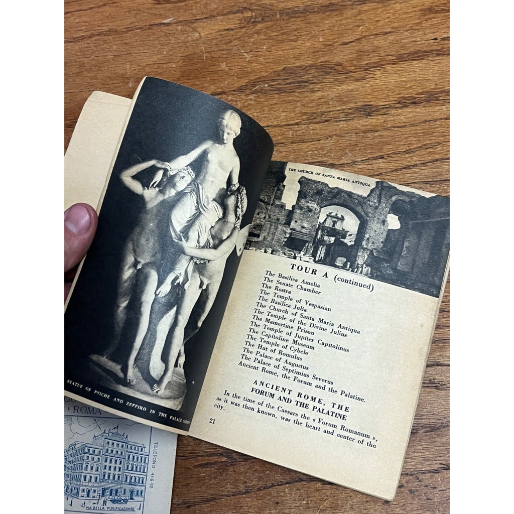 World War II US Army Soldier’s Guide to Rome Authentic Italy Fold out Map WW2