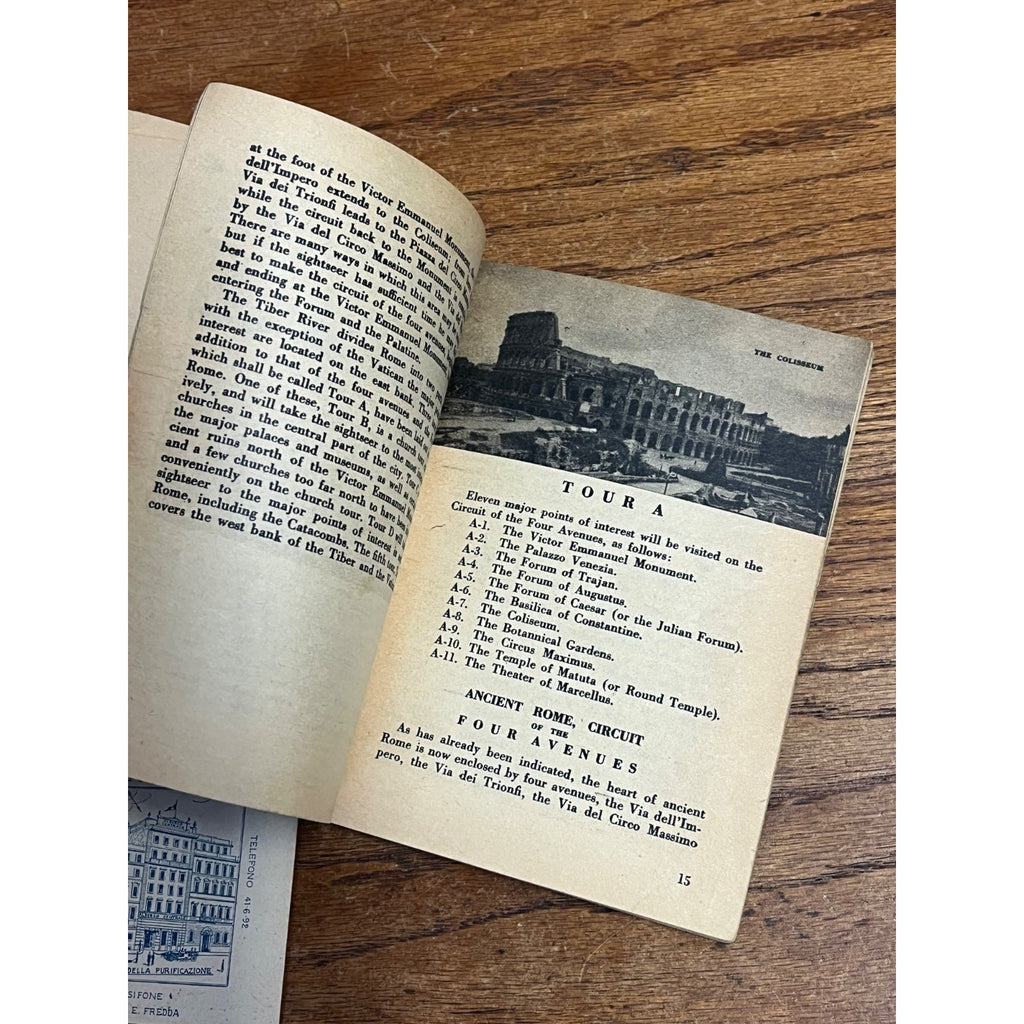 World War II US Army Soldier’s Guide to Rome Authentic Italy Fold out Map WW2