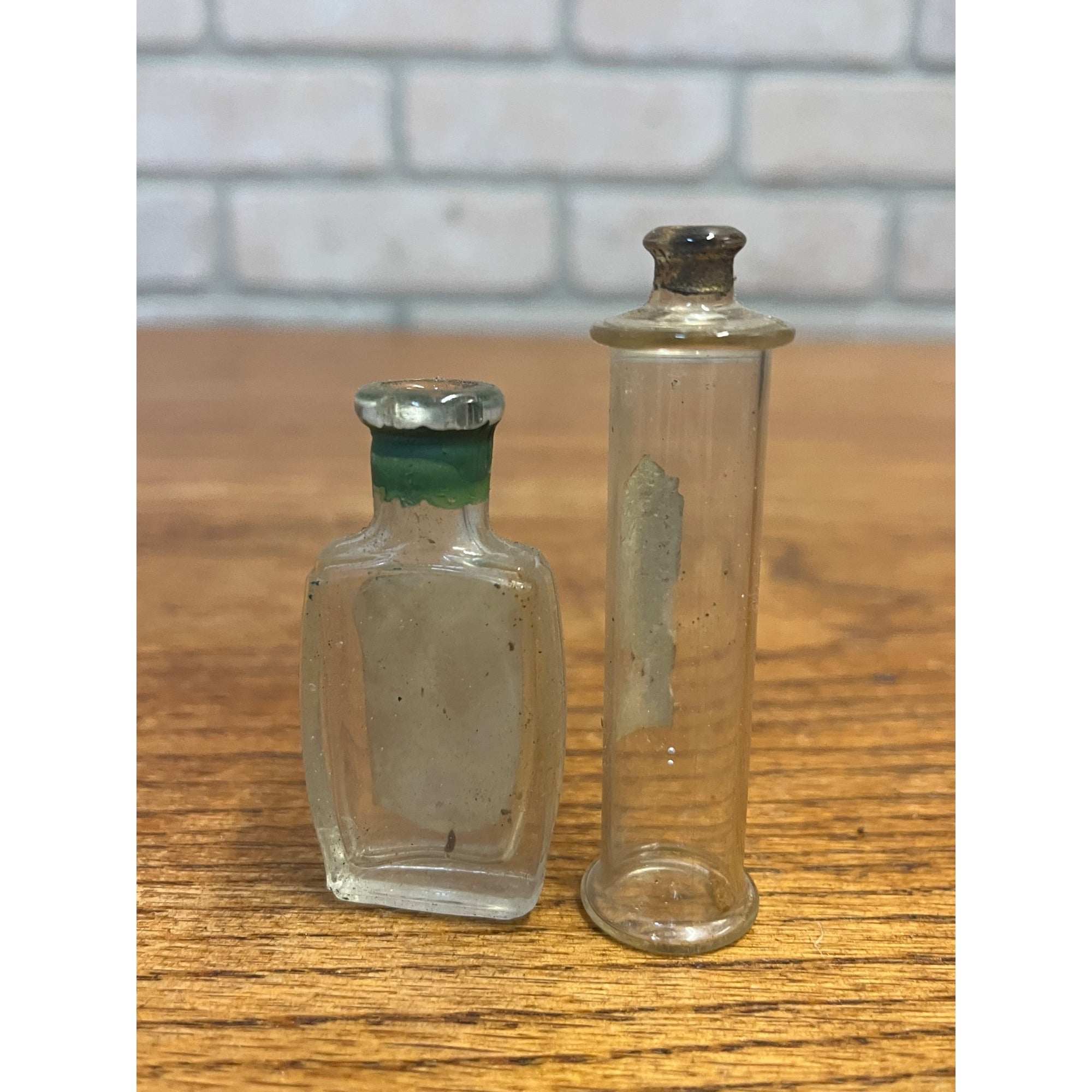 Antique La France Rose Colgate Perfume Sample Bottle Miniature Glass Vanity Lot