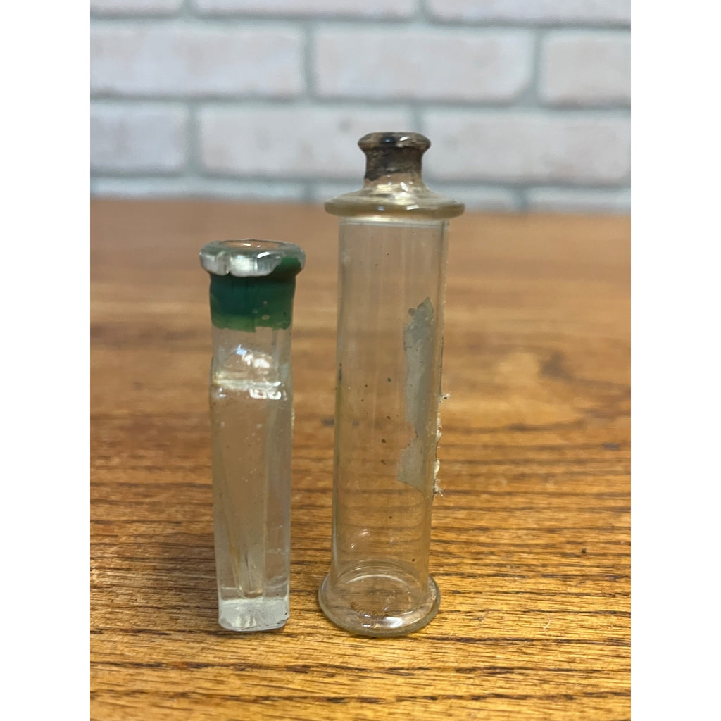 Antique La France Rose Colgate Perfume Sample Bottle Miniature Glass Vanity Lot