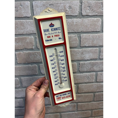 Vintage Standard Oil Service Station Advertising Therm Sign Eldorado Wis