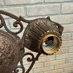 Antique Art Nouveau Deco Victorian Ceiling Light Fixture Double Virden Co Double